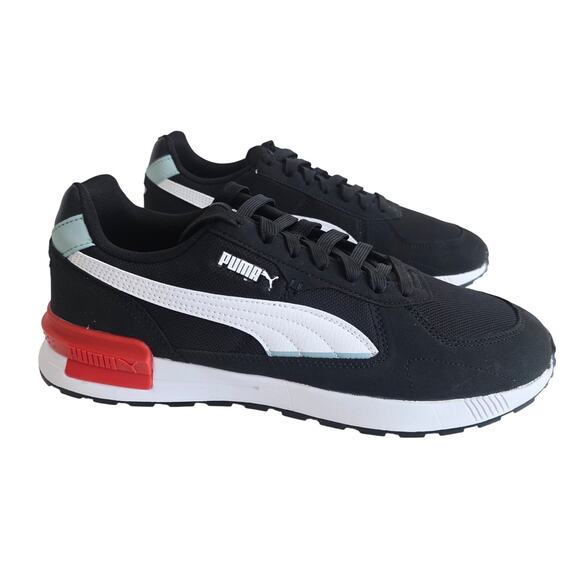 Puma Graviton Black & White Running Sneakers Men's Size 10.5